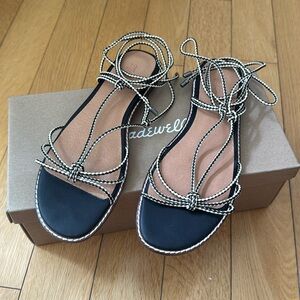 Madewell Braided Lace-Up Sandals